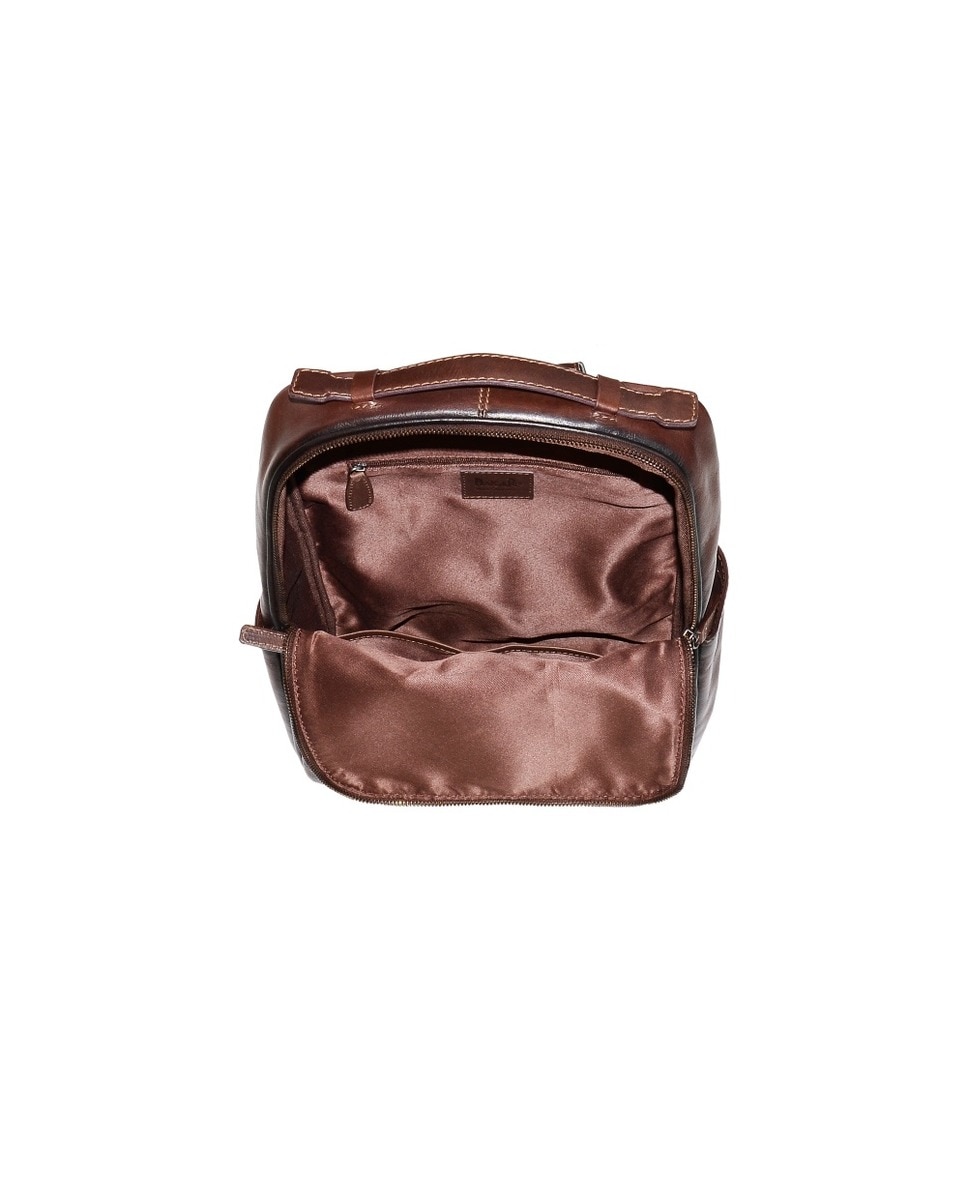 Mochila DAKAR em pele - Castanho 3