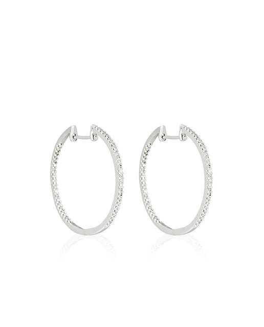 Imagen 0 de Pendientes Créoles diamantes