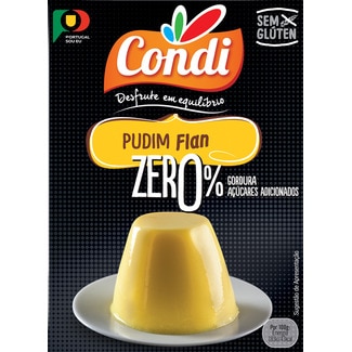 Pudim Flan Zero % Açúcares Vegan embalagem 14,4 g - Condi
