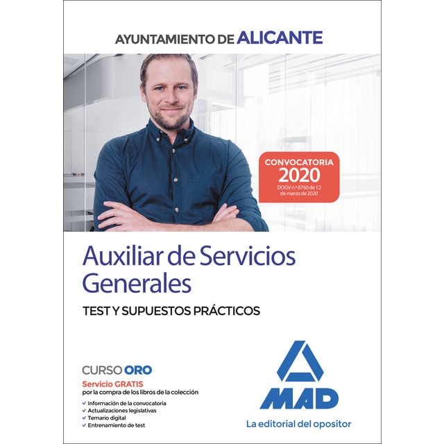 Imagen 0 de Auxiliar de Servicios Generales del Ayuntamiento de Alicante. Test y supuestos prácticos