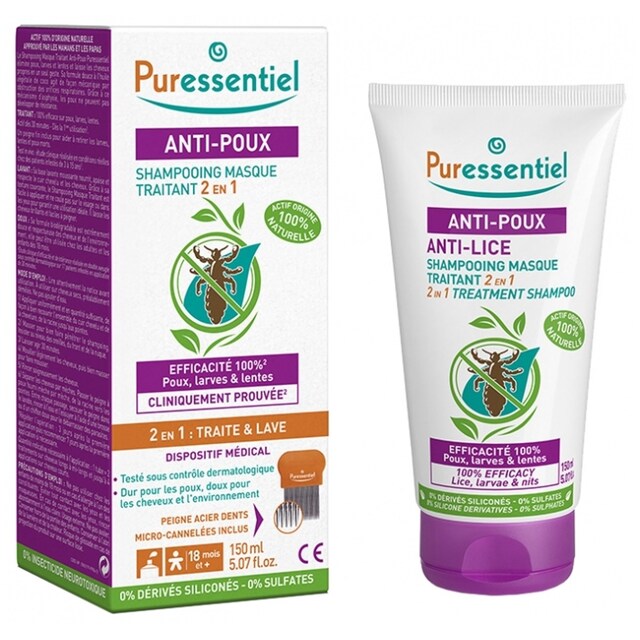 Imagem 0 de Champô Anti-piolhos e Máscara de Tratamento 2 em 1 150ml Puressentiel