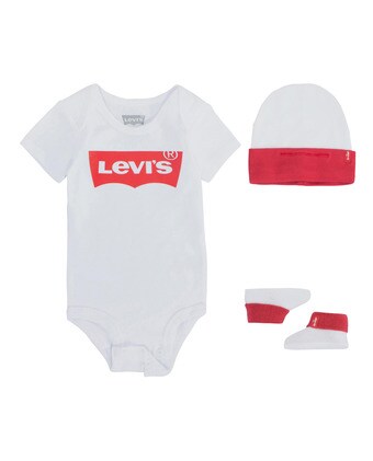 Conjunto de 3 piezas bebé niño en blanco · Levi's · El Corte Inglés