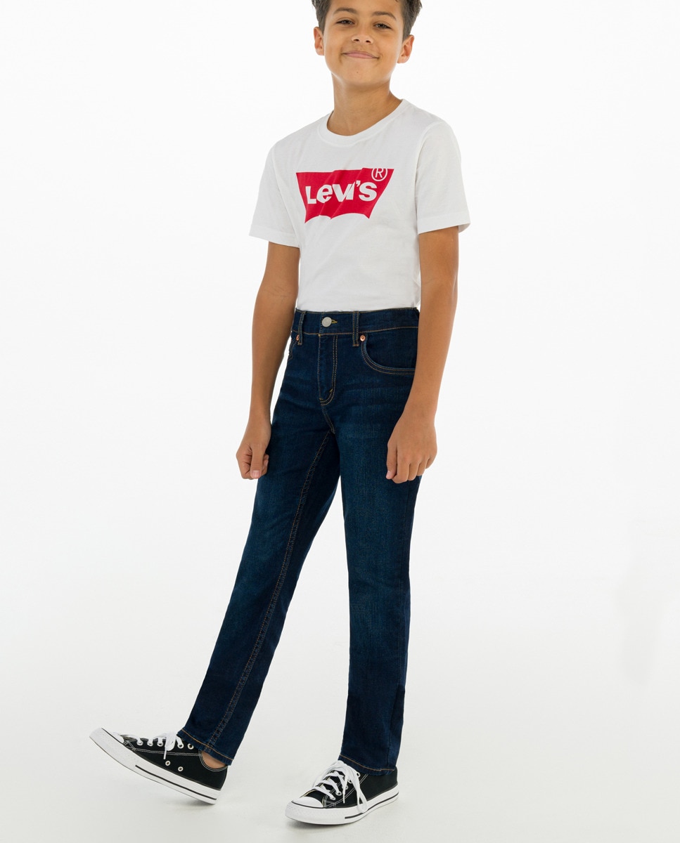 Calças slim azul-marinho Azul-marinho-8