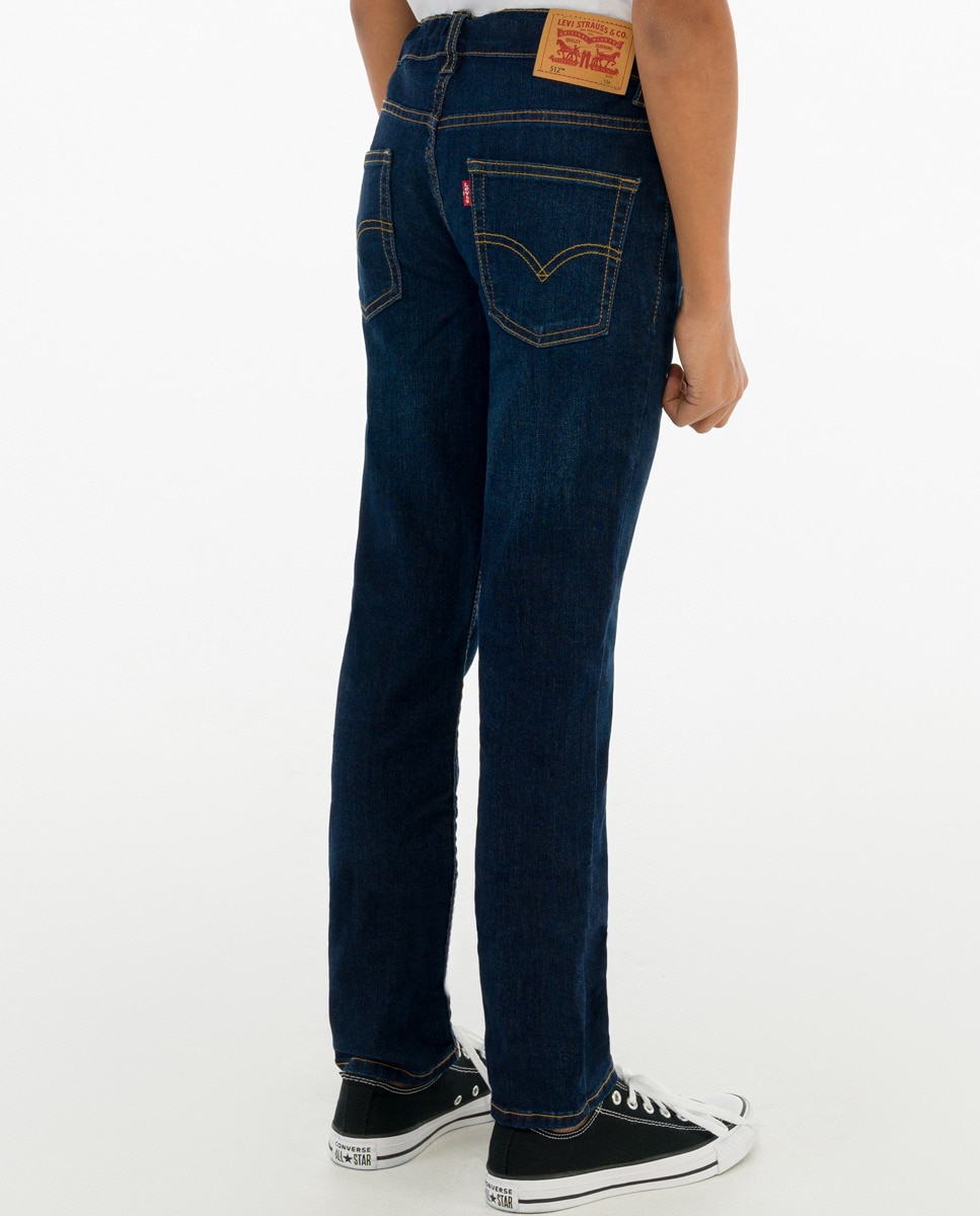 Calças slim azul-marinho Azul-marinho-6