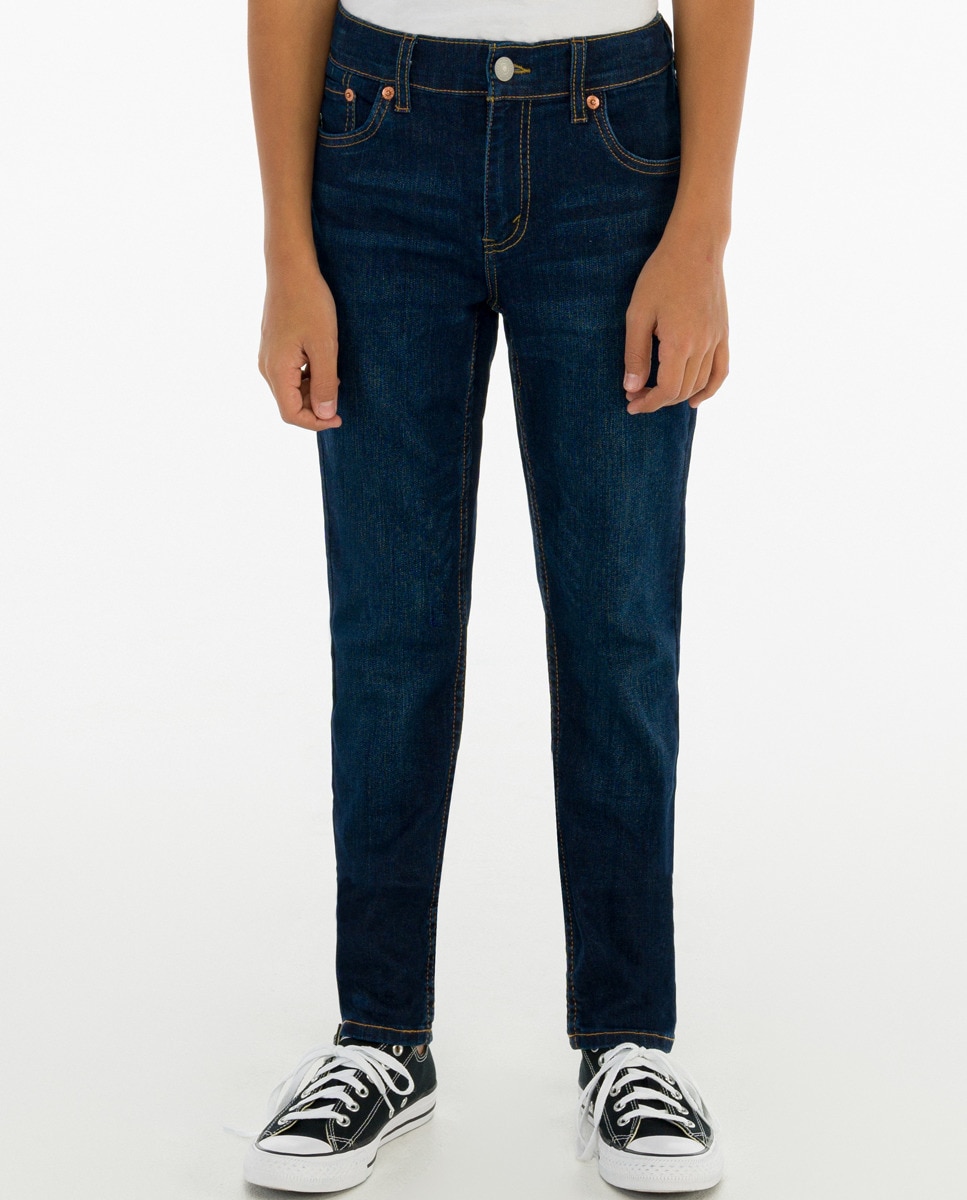 Calças slim azul-marinho Azul-marinho-5