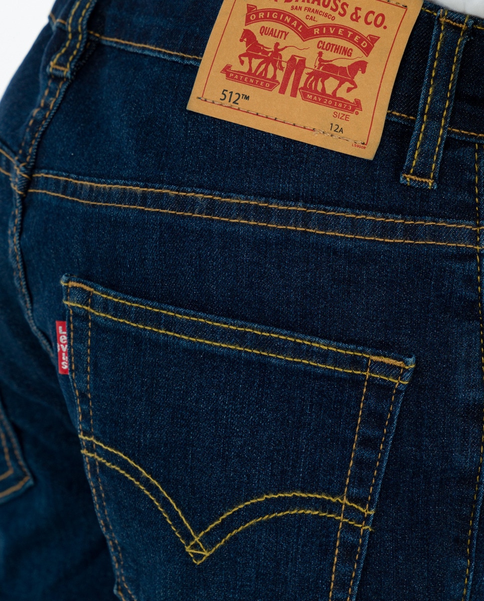 Calças slim azul-marinho Azul-marinho-3