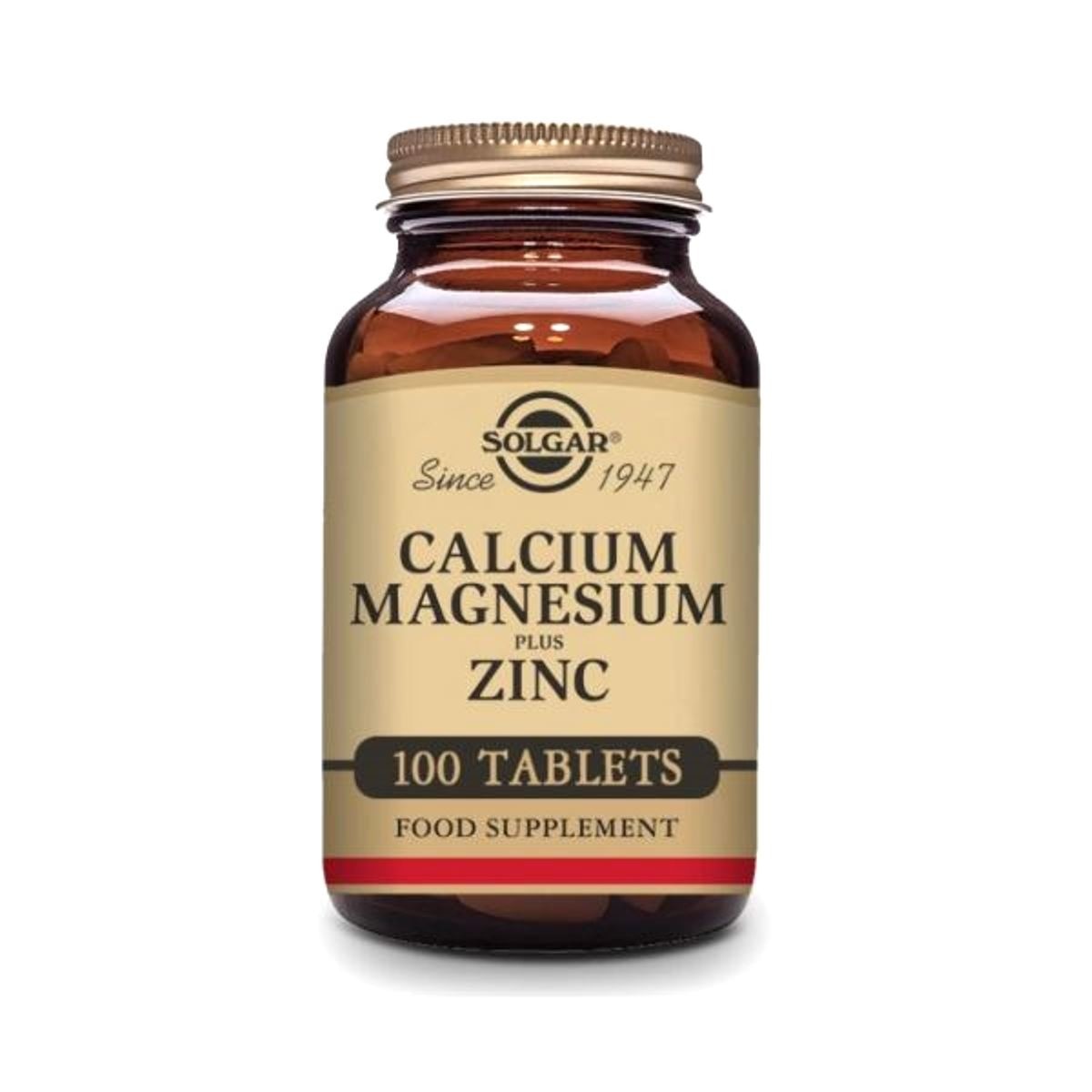 Imagem 0 de Suplemento Alimentar Calcium Magnesium Plus Zinc - 100 Comp.