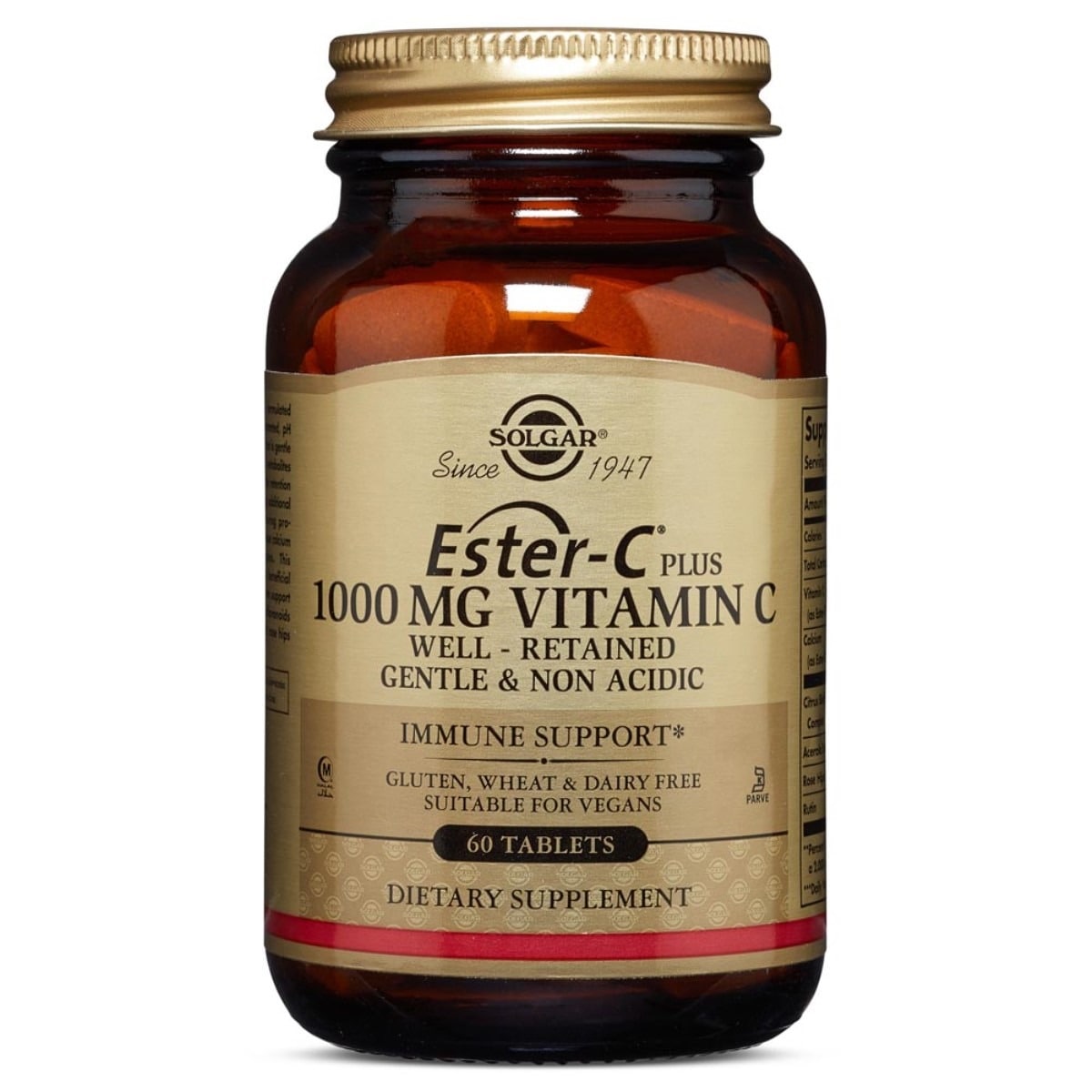 Suplemento Alimentar Ester C Plus 1000mg 60 Comp. Solgar 1