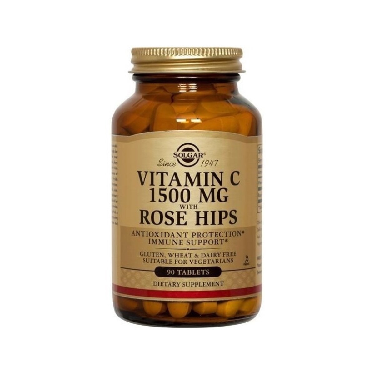 Imagem 0 de Suplemento Alimentar Vitamina C 1500 mg Rose Hips - 90 Comp.