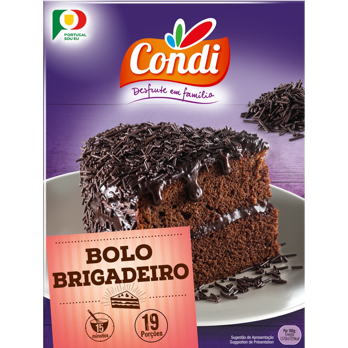 Preparado para Bolo Brigadeiro embalagem 630 g