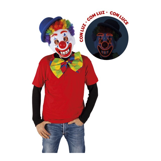 Imagem 0 de Máscara Happy Clown Con Luz