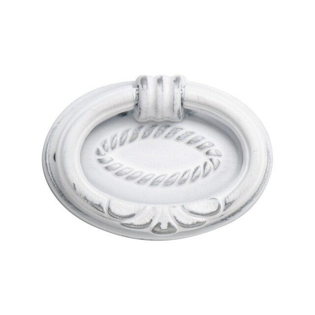 Imagen 0 de Tirador Zamak Acabado Plata con Pátina Blanca 46 mm