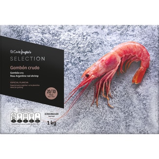 gambón salvaje crudo especial plancha 20/30 piezas estuche 1 kg - El Corte Ingles Selection