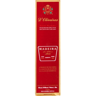 Vinho da Madeira Doce 10 Anos garrafa 75 cl - D' Oliveiras