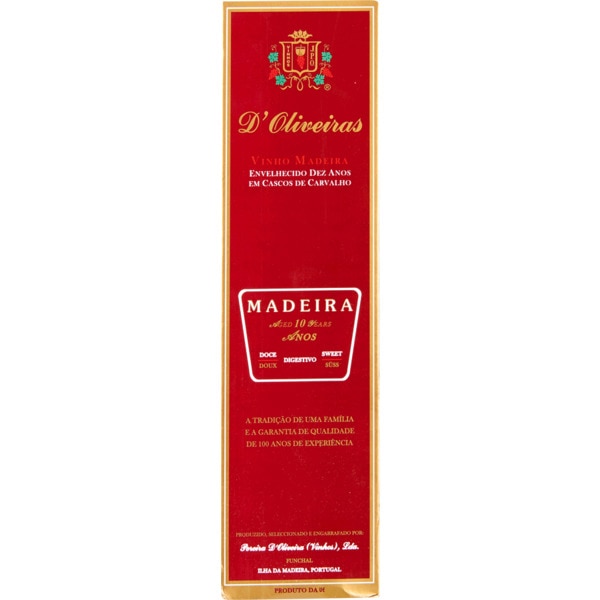 Vinho da Madeira Doce 10 Anos garrafa 75 cl