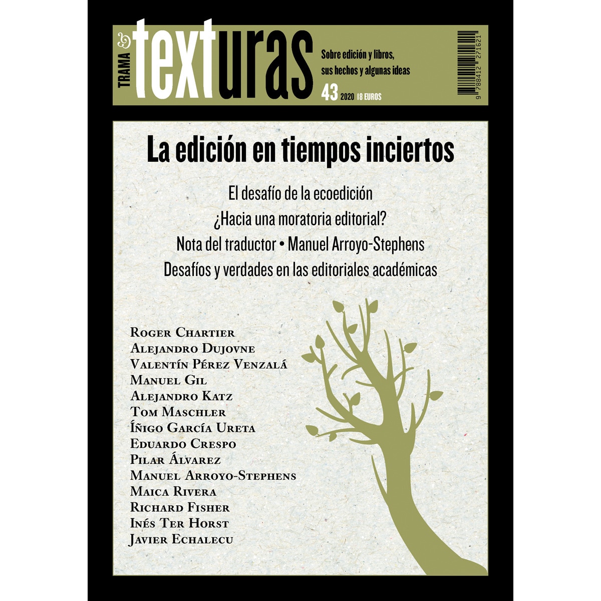 Texturas 43: la edición en tiempos inciertos(Tapa blanda) 1