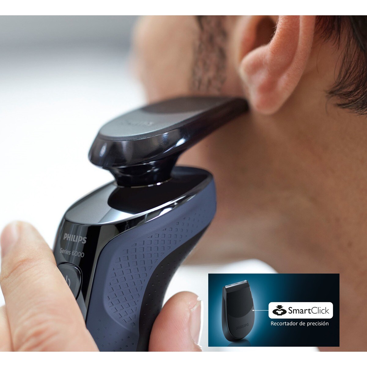 Afeitadora eléctrica Philips serie 6000 para uso en seco y húmedo