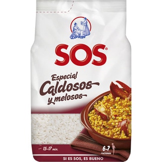 arroz redondo especial caldosos y melosos paquete 500 g - Sos