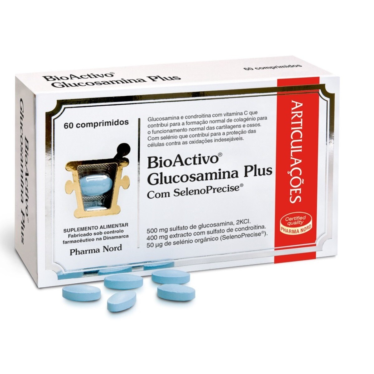 Suplemento Alimentar BioActivo Glucosamina Plus - 60 comp. 1
