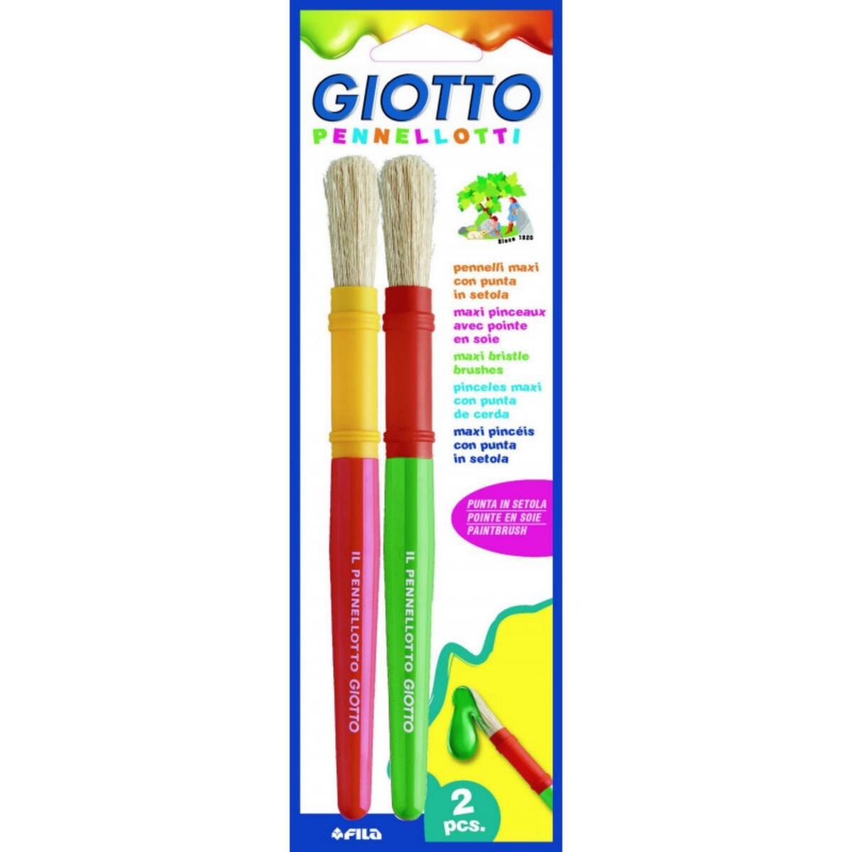 Blister de Pincéis com 2 Unidades Maxi 1