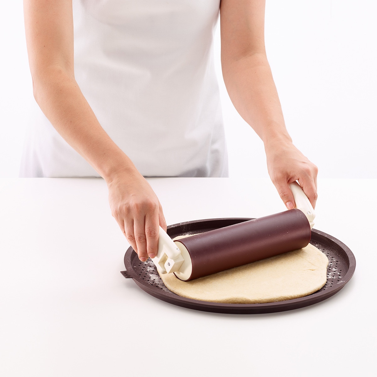 Forma para piza Round Crunchy Castanho-6