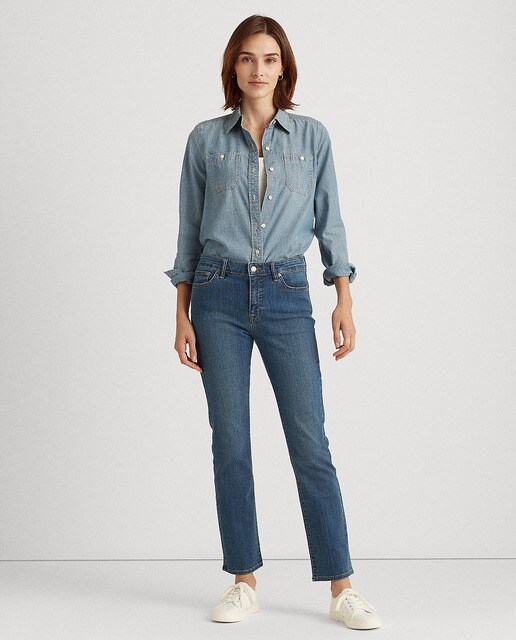 Vaquero de mujer recto tiro medio · Lauren Ralph Lauren · El Corte Inglés