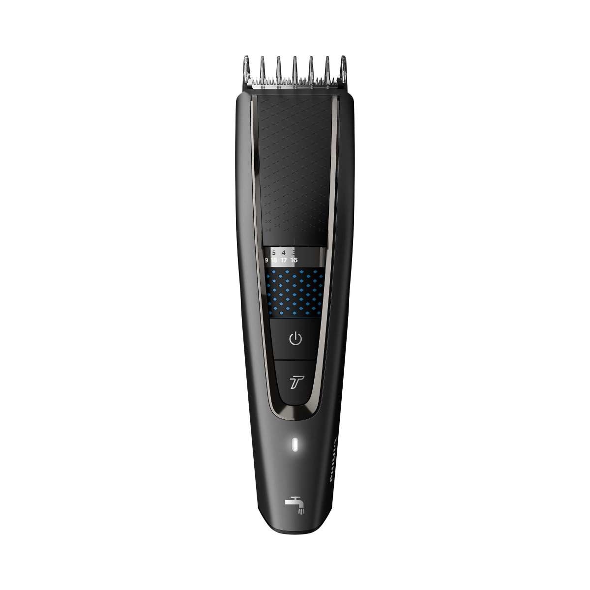 Aparador de Cabelo Philips HC7650/15 - Pente para Barba de 3 Dias, Uso com e sem Cabo. Autonomia 90 min, Bolsa Premium, Tesoura e Pente - Preto e Cinza 3