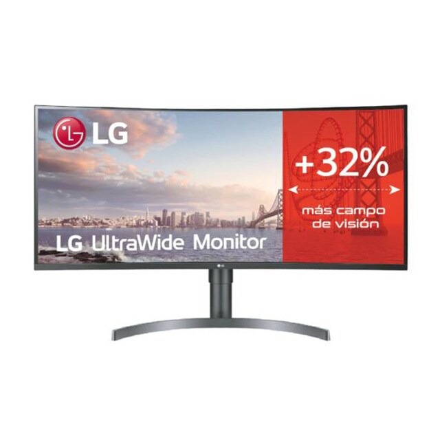 Monitor LG - Monitor PC Curvo 88,9 Cm (35") 35WN65C, WQHD, FreeSync, Altavoces Incorporados