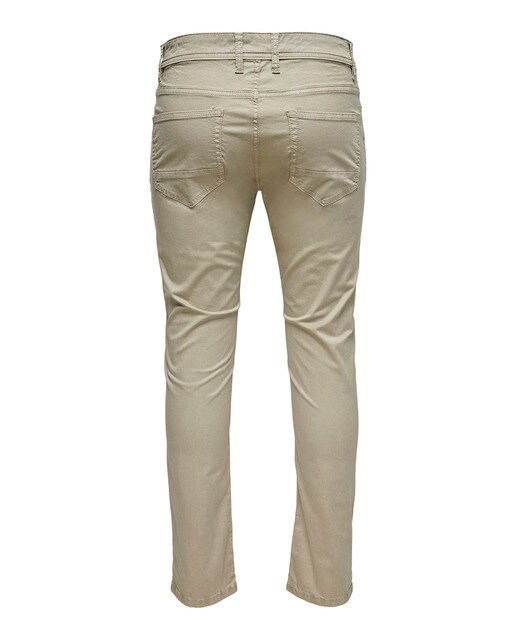 Pantalón 5 bolsillos de hombre slim beige · Only \u0026 Sons · El Corte Inglés