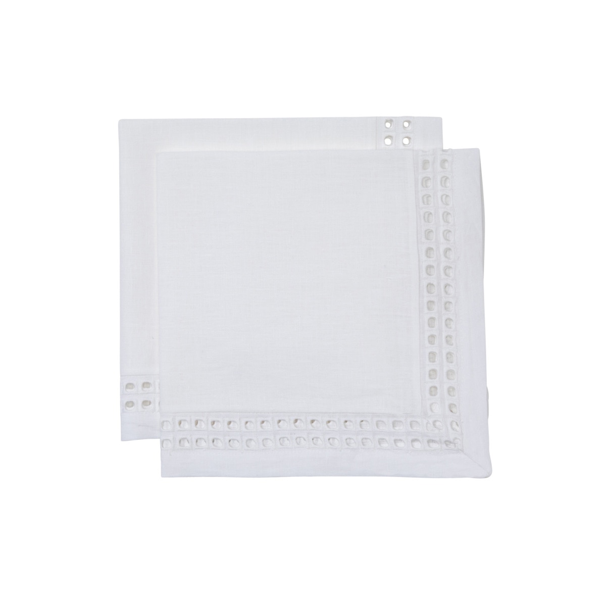 Lot de 2 serviettes de table en lin Ava