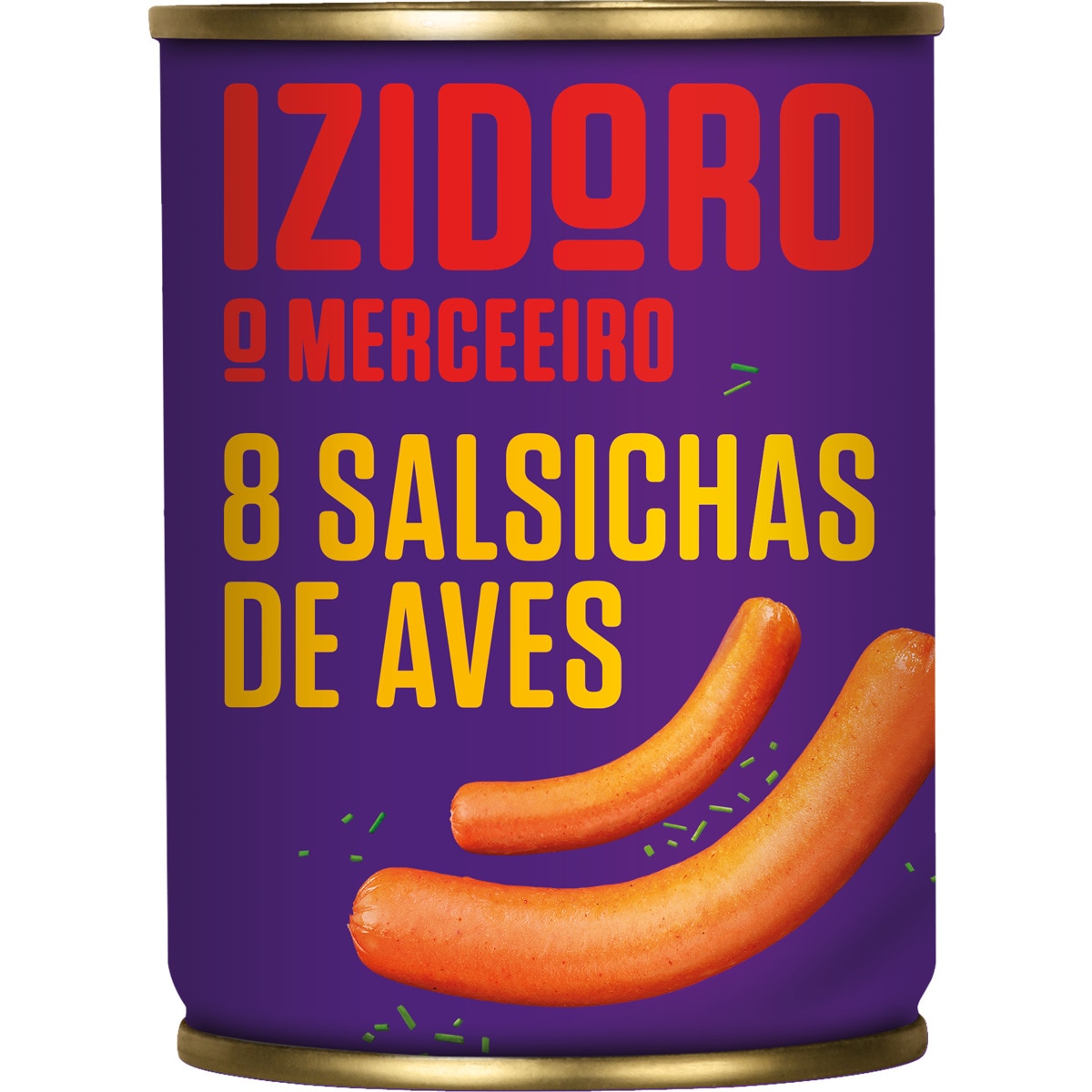 Salsichas de Aves 8 unidades lata 200 g