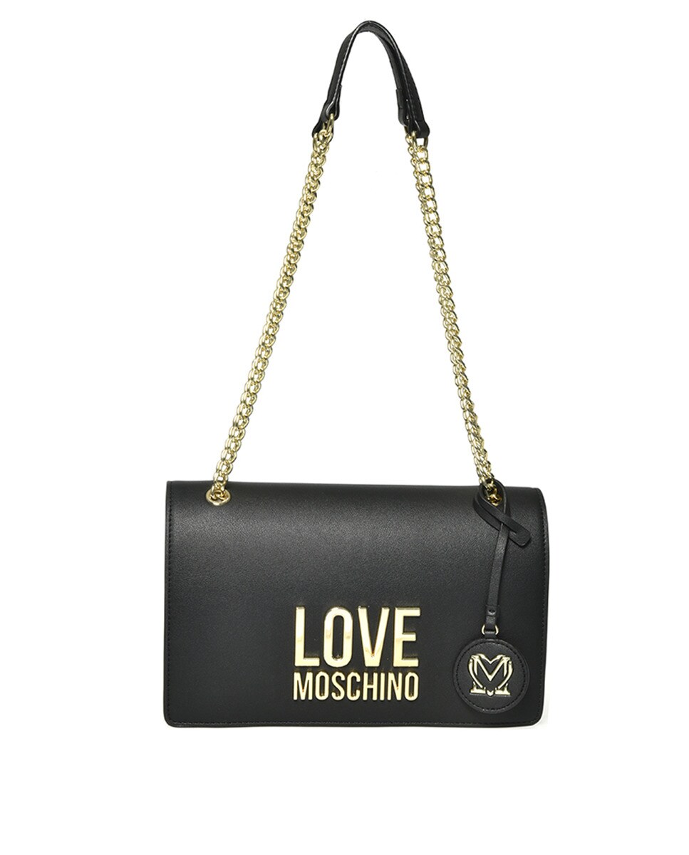 Mala a tiracolo média preta com compartimento duplo · Love Moschino · El Corte Inglés