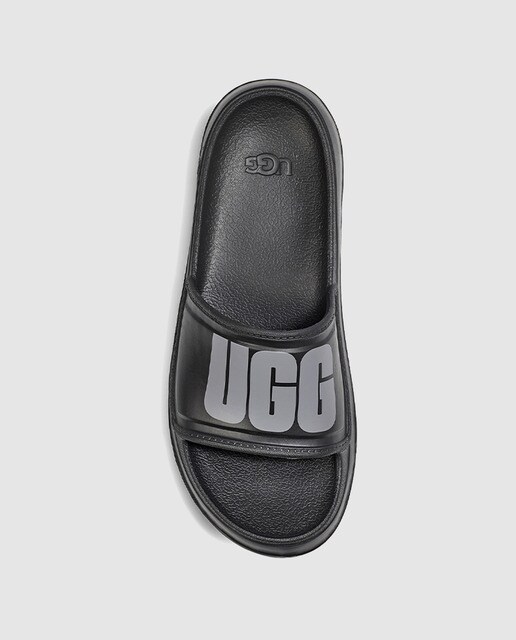 Chanclas de hombre UGG en negro con logo estampado · UGG · El Corte Inglés