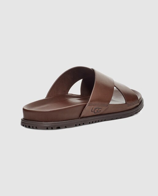 Sandalias de hombre UGG de piel en marrón · UGG · El Corte Inglés