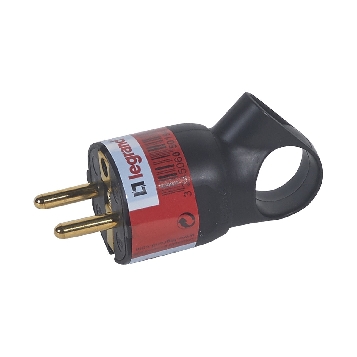 Ficha 16 A com Argola Macho Preto-1