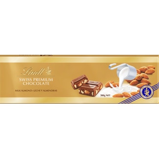 Chocolate de Leite com Amêndoas Gold embalagem 300 g - Lindt