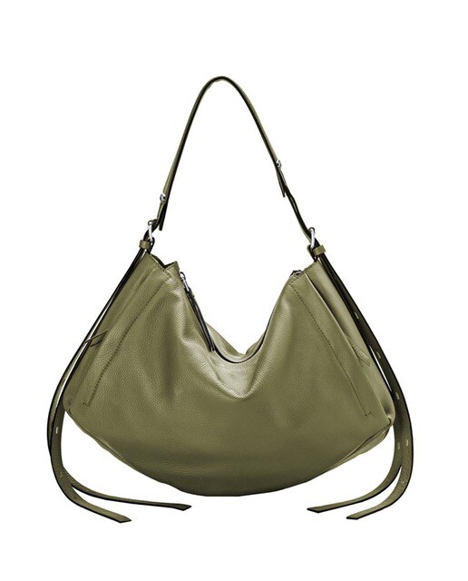 Hobo Gianni Chiarini de piel bovina verde con cremallera · Gianni Chiarini  · El Corte Inglés