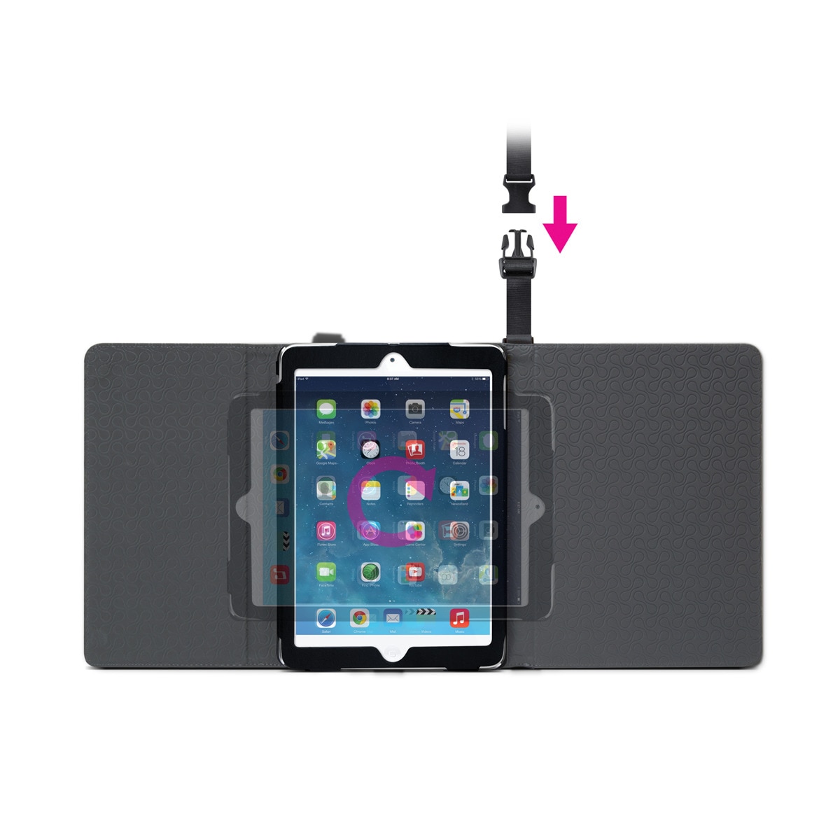 Funda negra iLuv Step Folio para iPad Air 9,7" Negro-5