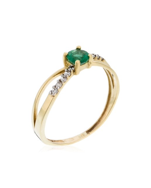 Imagen 0 de Anillo "so green" oro amarillo 375/1000