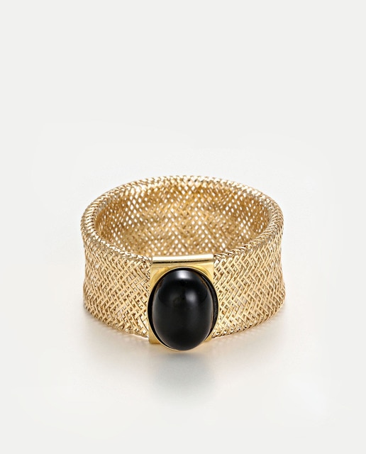 Imagen 0 de Anillo " Onyx Flamboyant " Oro amarillo 375/1000