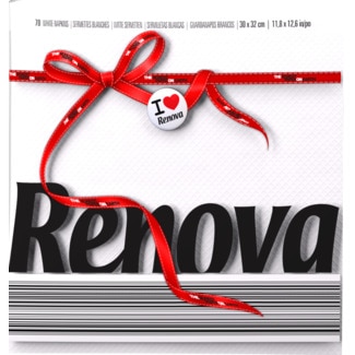 Guardanapos Tipo E Branco 70 unidades - Renova