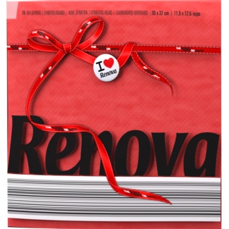 Guardanapos Red embalagem 70 unidades - Renova