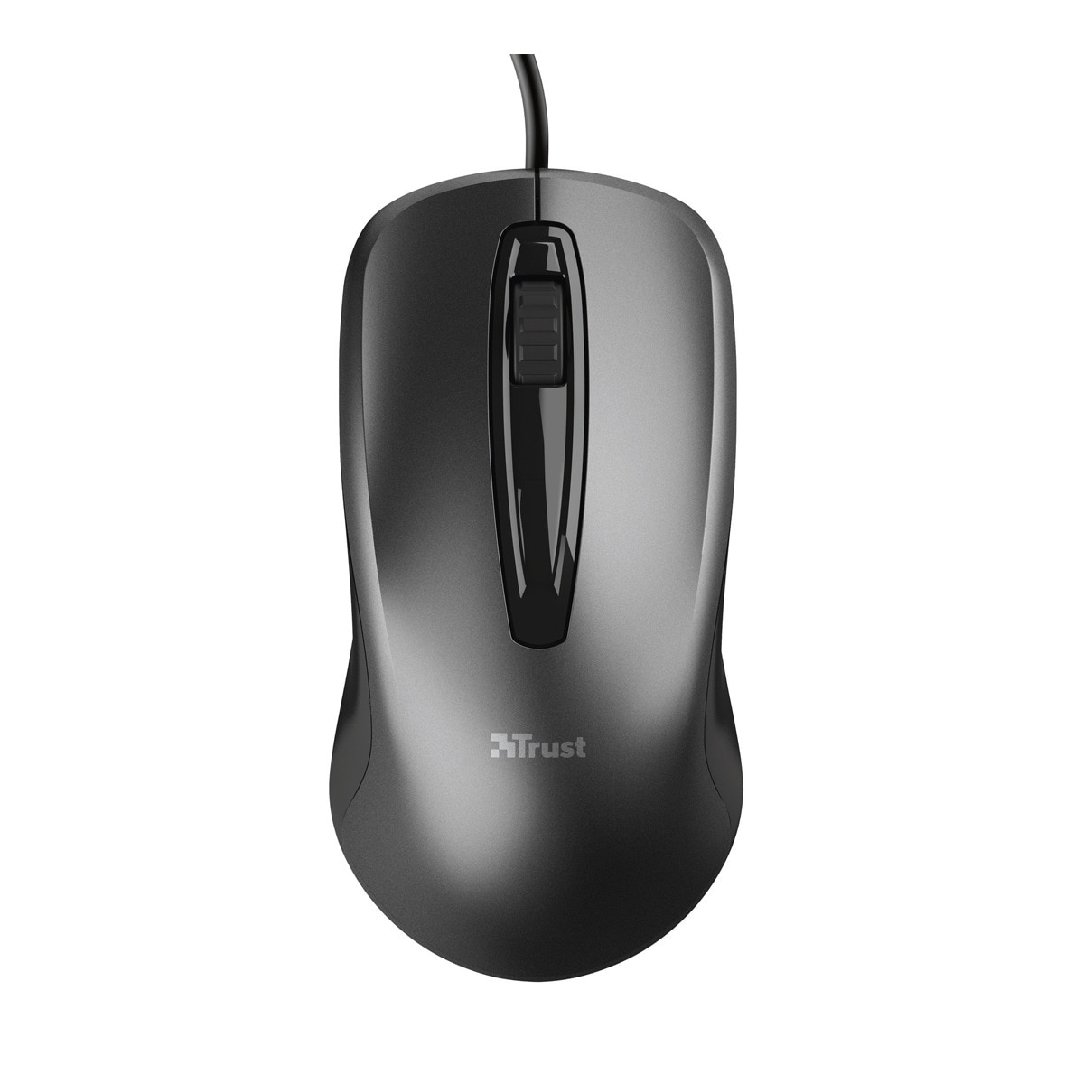 Ratón óptico con cable Trust Carve negro Negro-4