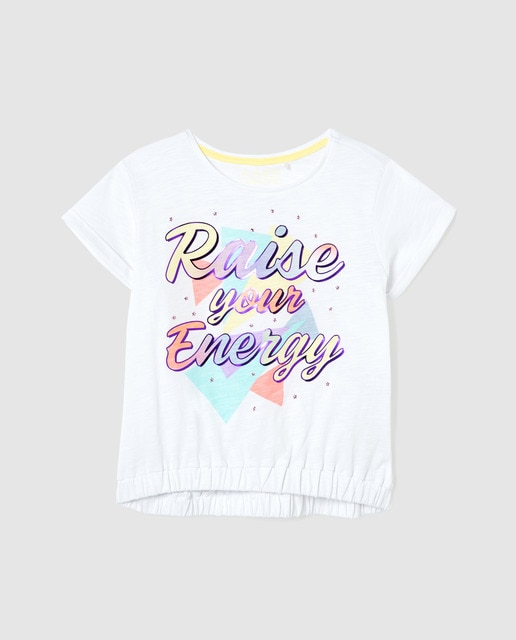 Camiseta de niña de manga corta Energy a