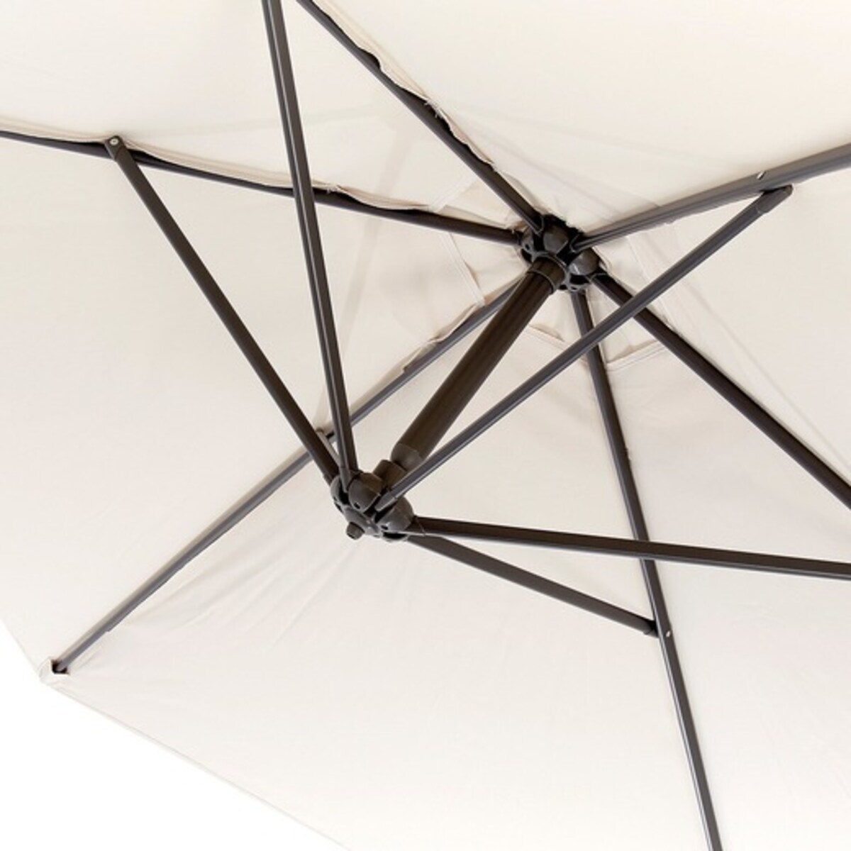 Parasol redondo New Duna El Corte Inglés Tostado-4