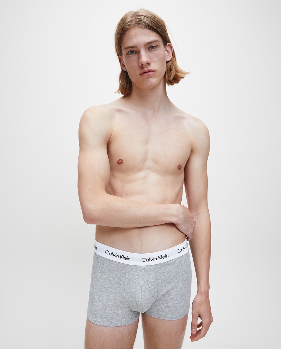 Pack de três boxers de malha de homem em várias cores Multicolor-5