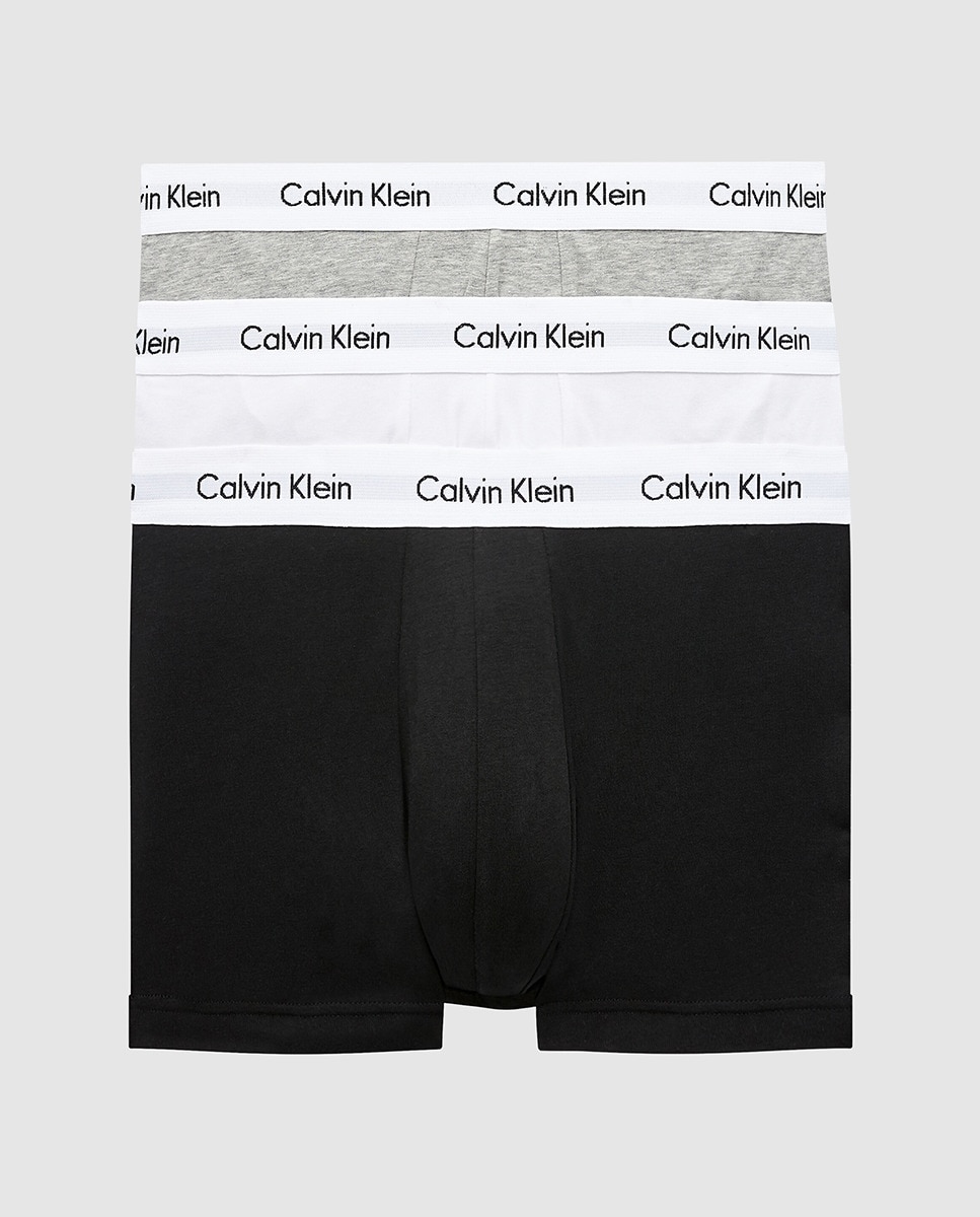 Pack de três boxers de malha de homem em várias cores Multicolor-1