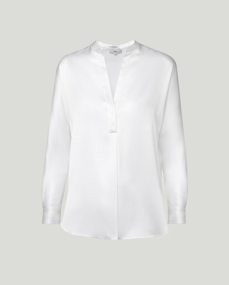 Blusa de Seda Branco-1
