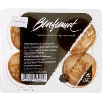 Blinis com Sabor a Trufa 16 Unidades unidade 135 g - Benfumat