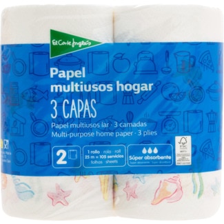 Rolo de Cozinha Decorado 3 Camadas embalagem 2 unidades - El Corte Inglés